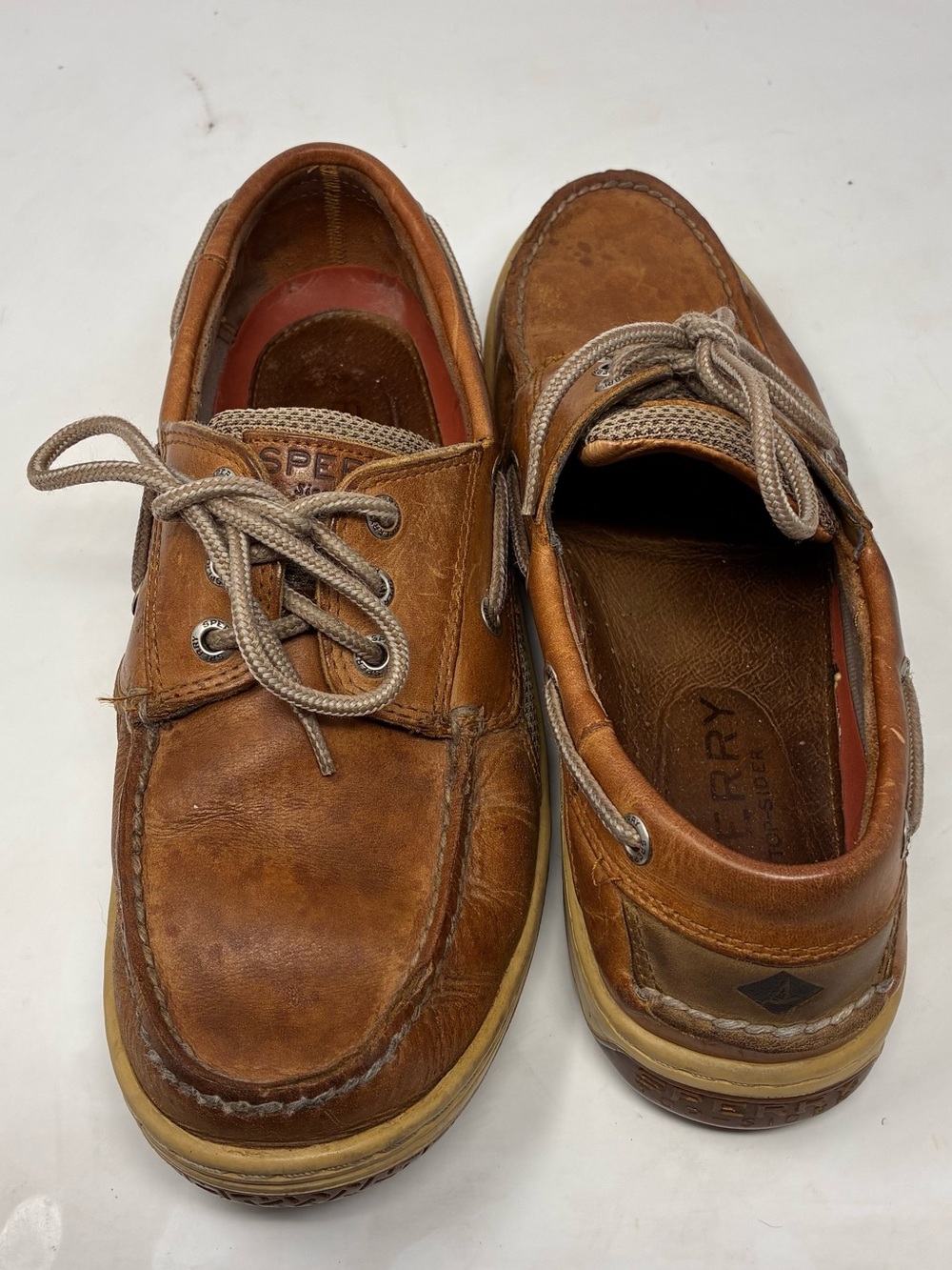 Sperry Men's Brown Leather Classic 2-Eye Boat Shoes